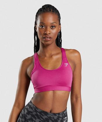 Sujetadores Deportivos Gymshark Scoop Neck Mujer Rosas | CO 2187XYU